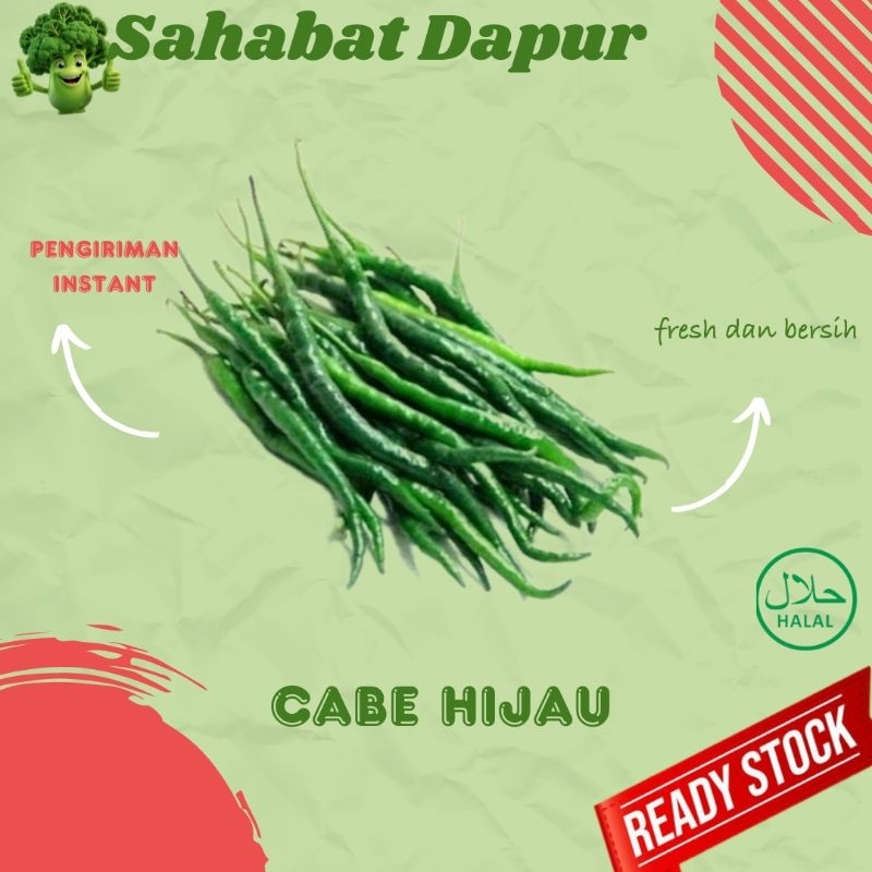 

cabe hijau / cabe ijo - sayuran pasar - Sahabat dapur Delivery
