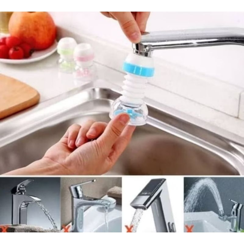 SAMBUNGAN KRAN HEMAT AIR FLEKSIBEL ANTI MUNCRAT