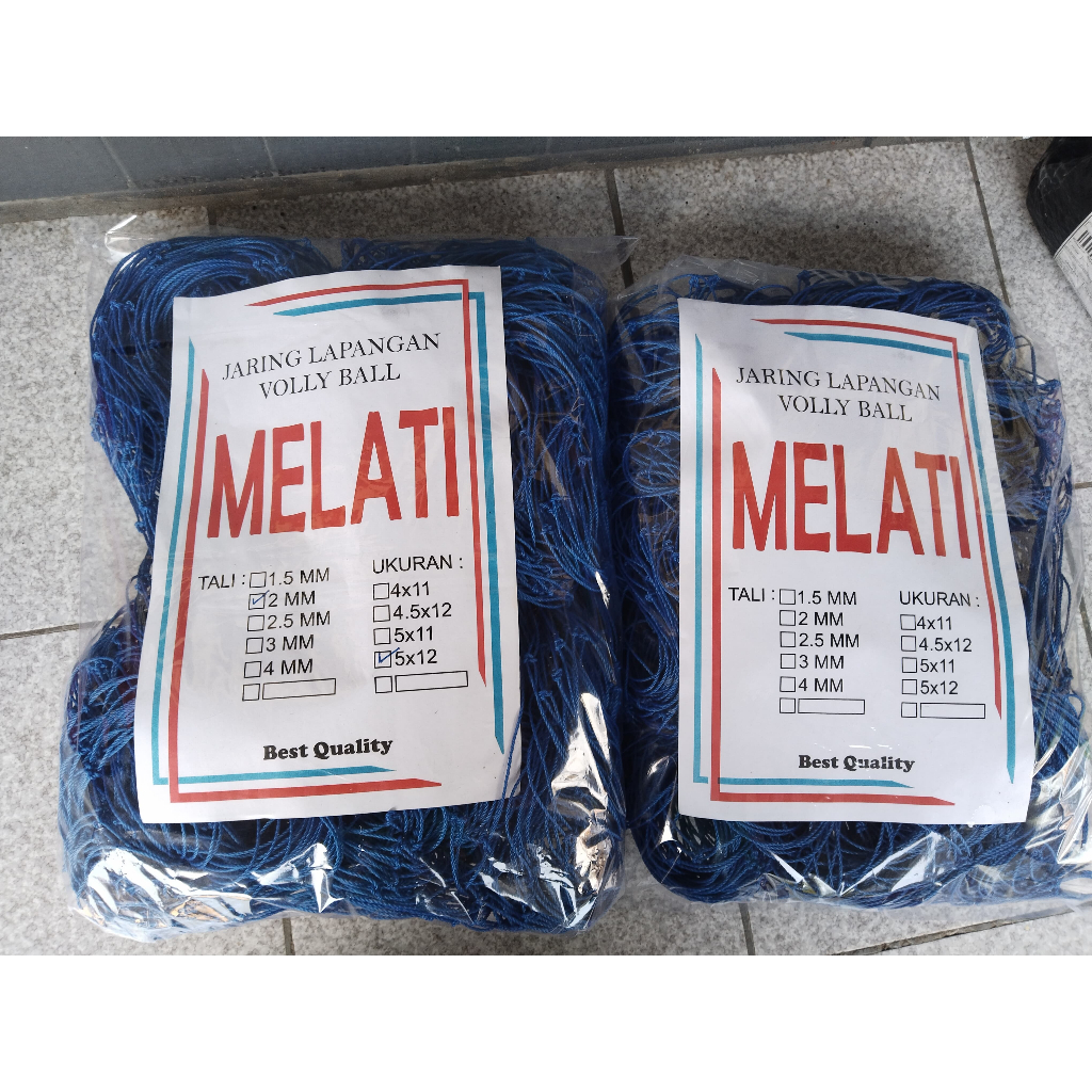 JARING LAPANGAN BOLA VOLI 5x12