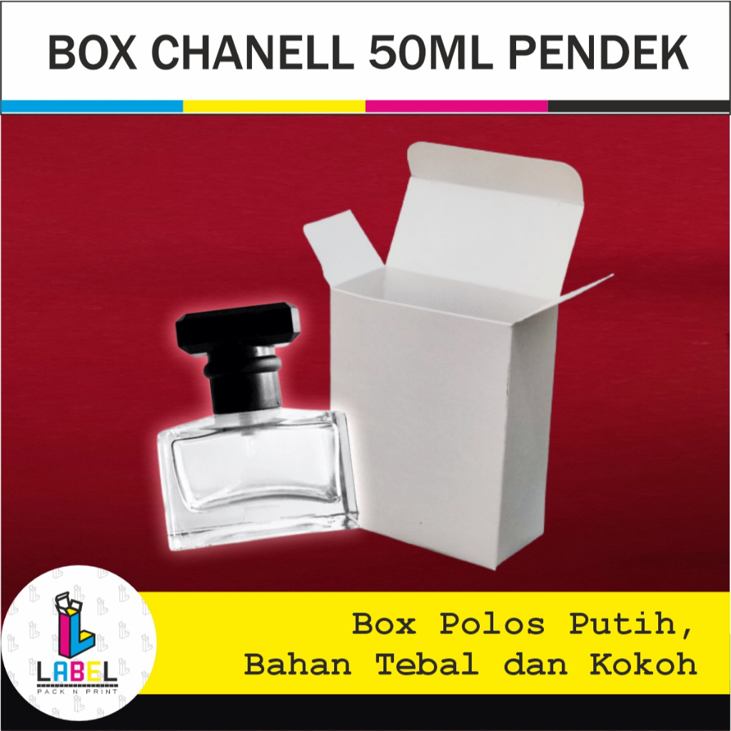 

Dus Kemasan / Box parfum Chanell 50ml Pendek POLOS - Harga Grosir