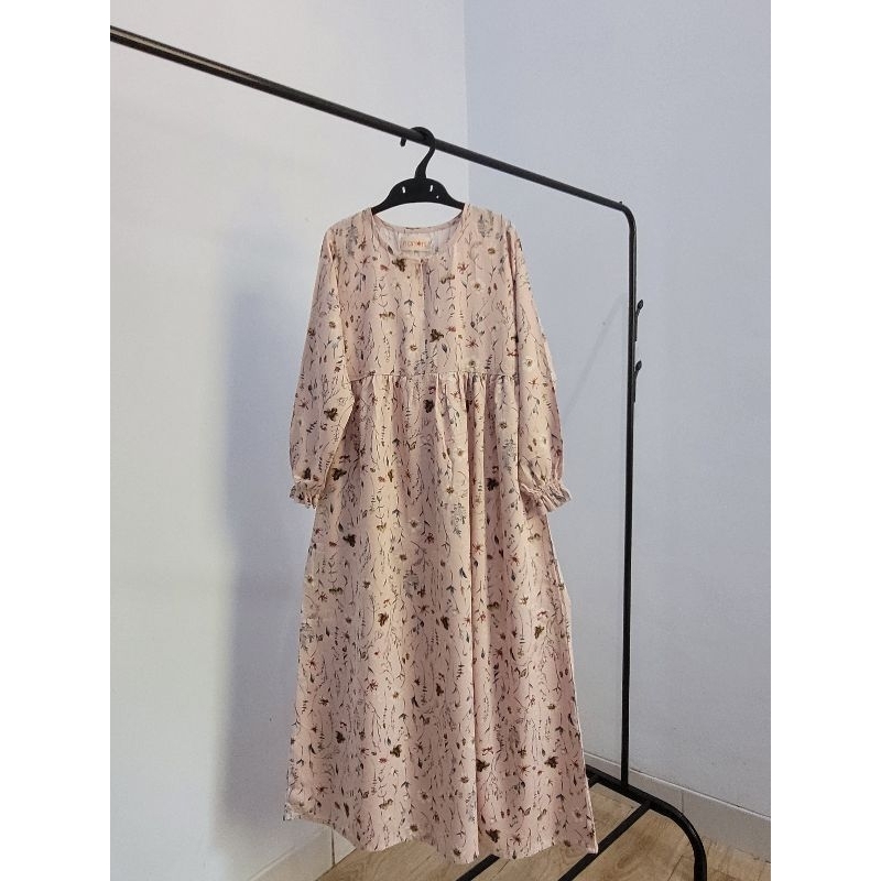 nanom Gamis Anak Rayon Twill Flower