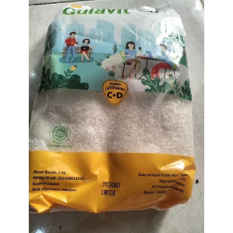 

Gula Vit 1KG Gula Pasir Kemasan Dengan Vitamin