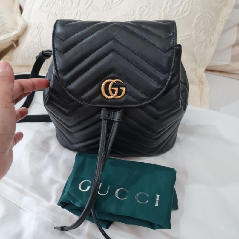 gucci marmont gg backpack