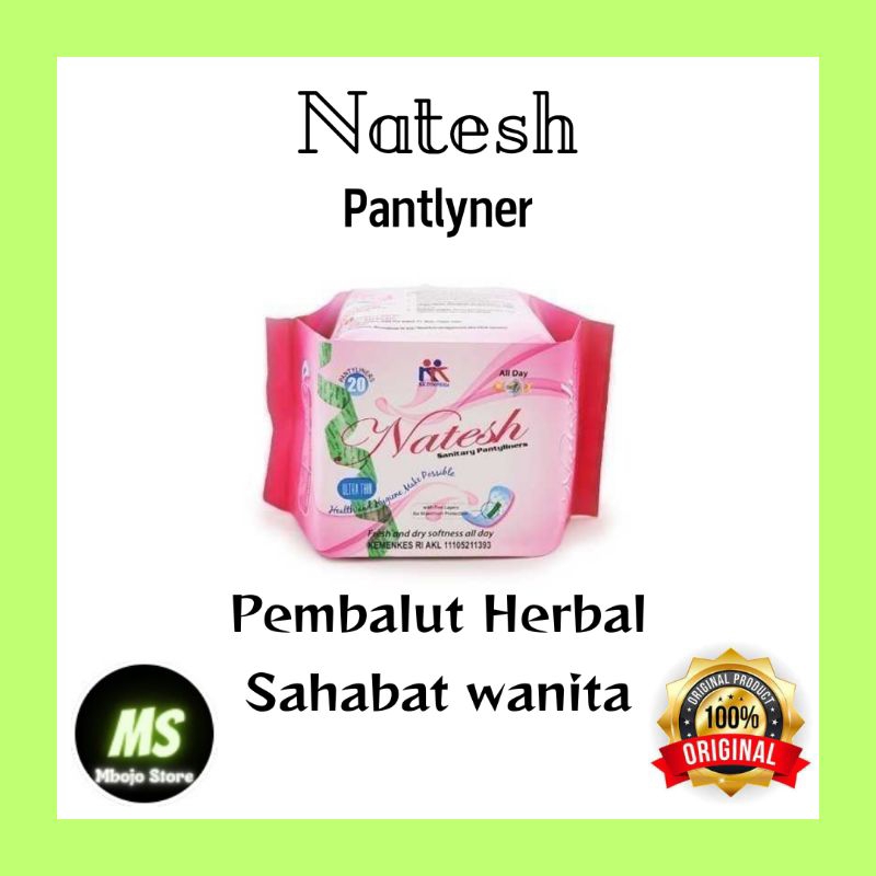 Natesh Pantyliner Pembalut Herbal With Magnetic pembalut wanita pembalut perempuan pembalut kesehata