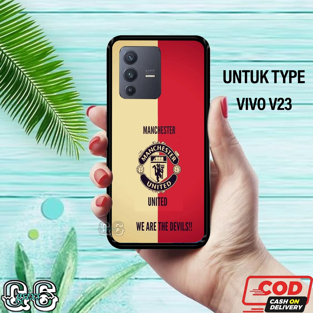[gsixs_case]case vivo v23 case Glossy-Pelindung )case(manchester united)softcase hp-case hp-casing h