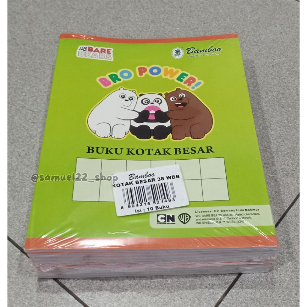 

Buku Kotak Besar / Buku Tulis Mandarin BAMBOO 38 Lembar Isi 10