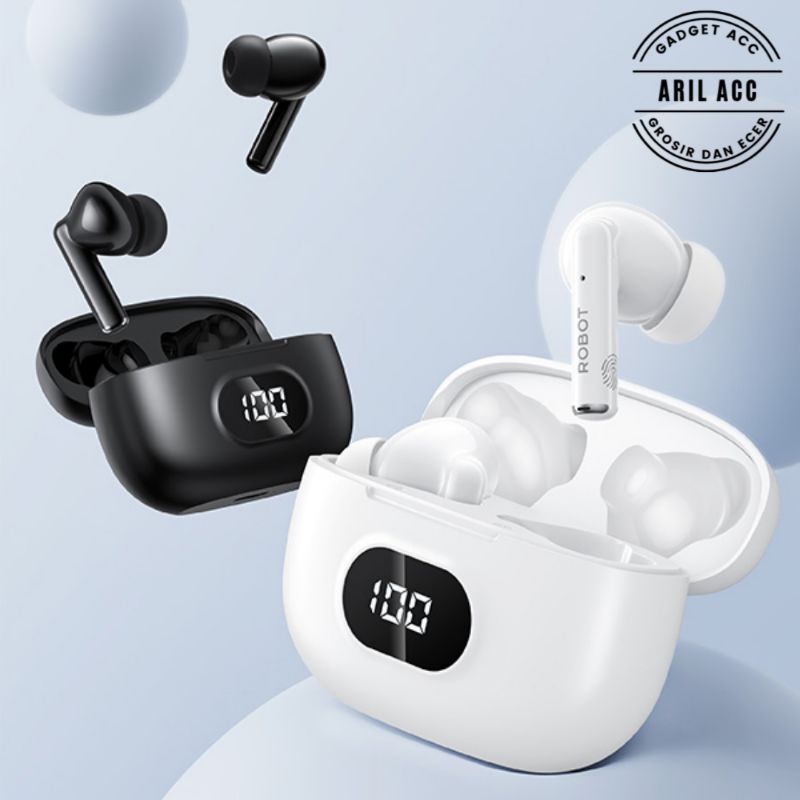 Robot Airbuds T70 Earphone Bluetooth TWS dengan HD Call dan IPX4