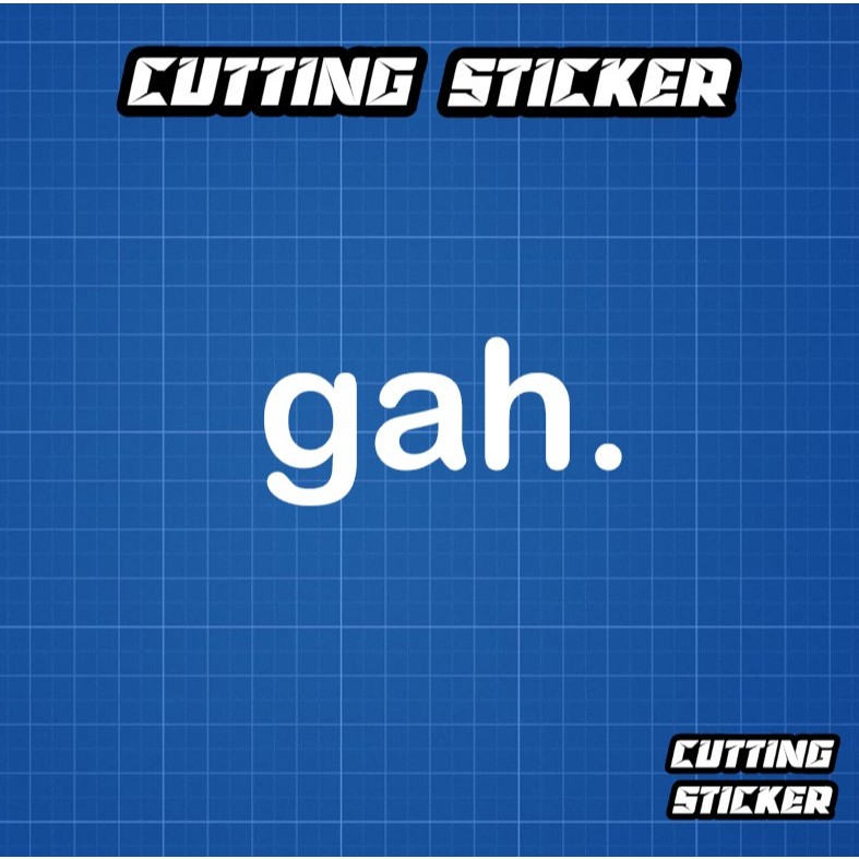 Sticker gah - stiker kata kata jawa