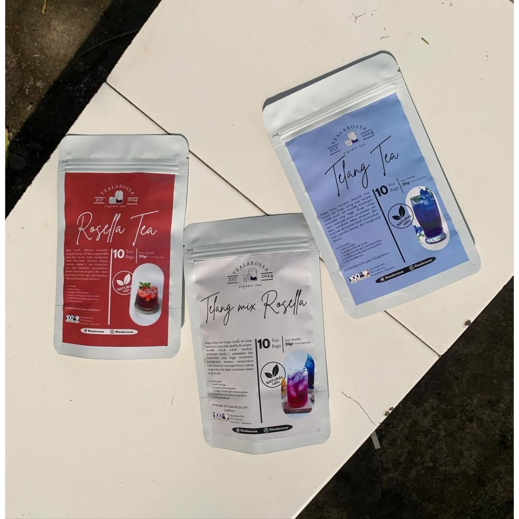 

TEH ALAMI BUNGA TELANG & ROSELLA | TEALAROSSA | TELANG TEA | ROSELLA TEA | TELANG MIX ROSELLA