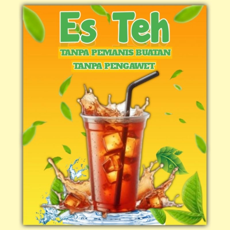 

Stiker Es Teh | Stiker Aksesoris Jualan