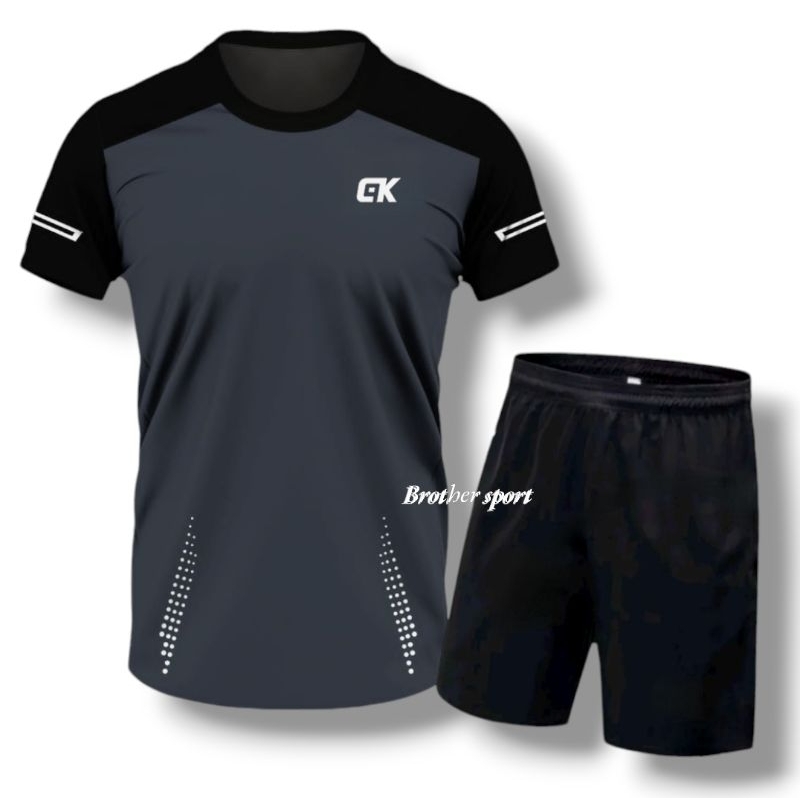 KAOS GYM  KAOS RUNNING BAJU BOLAHRAGA PRIA DEWASA BAJU VOLI KAOS BADMINTON TERMURAH BAJU TRAINING JE