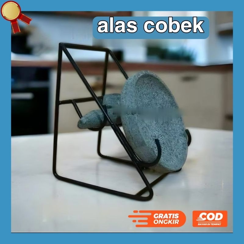 alas cobek , tatakab dudukan cobek batu dan ulekan