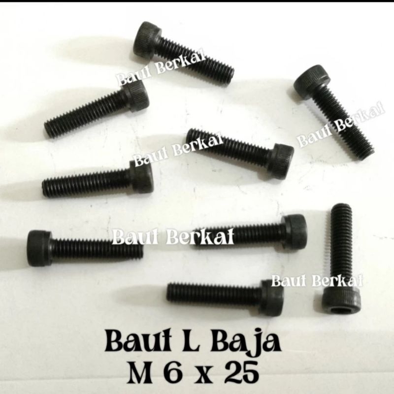 baut L baja m6x25 kunci L5 baut L baja 6x25 baut baja m6x25 baut baja 6x25 baut L 6x25 Baut L M6x25 