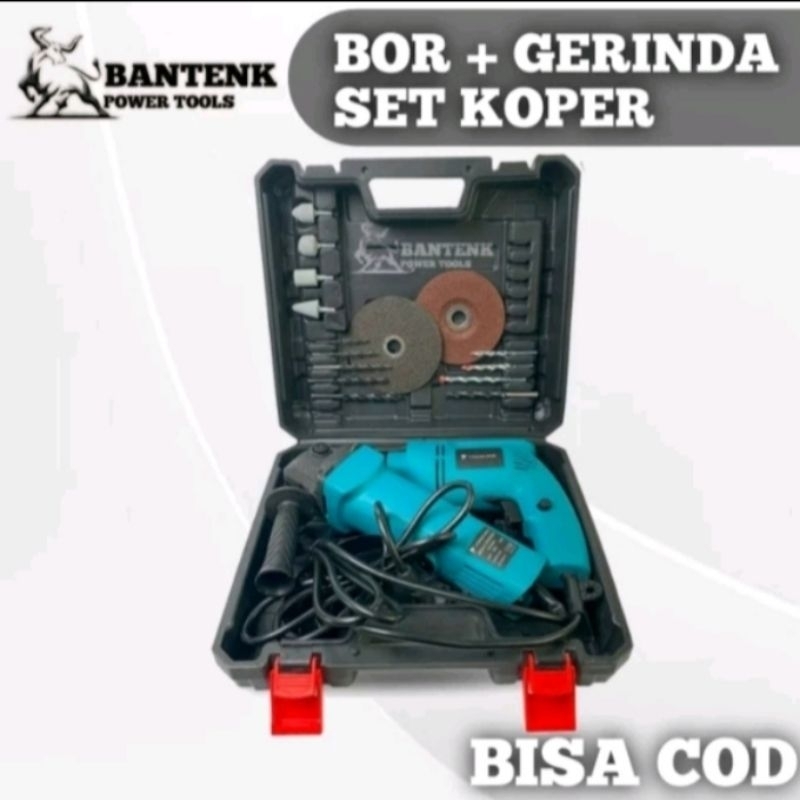 paket mesin bor dan gerinda Yongkang mesin bor koper terlengkap