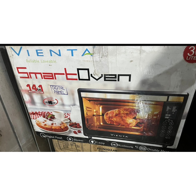 Smart Oven Vienta by Blue Gaz Oven Listrik Microwave 30 liter Digital Vientta Touch Screen Low watt