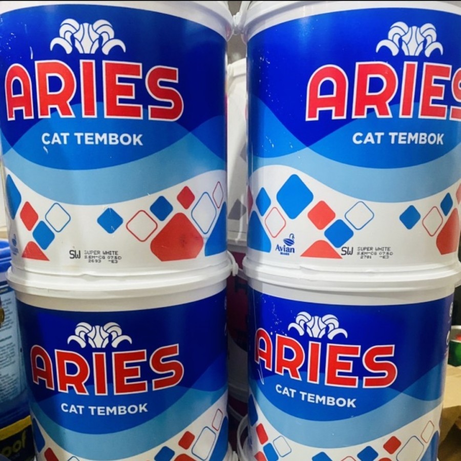 WARNA LENGKAP CAT TEMBOK ARIES AVIAN 20 KG / CAT DINDING 1 PAIL