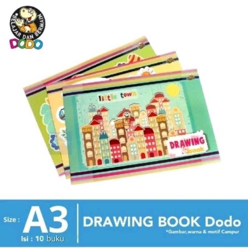 

Hemat 2 Produk Terbatas PER PACK Buku Gambar A3 DODO by Sidu Drawing Book 1 Pak isi 1 Buku A49
