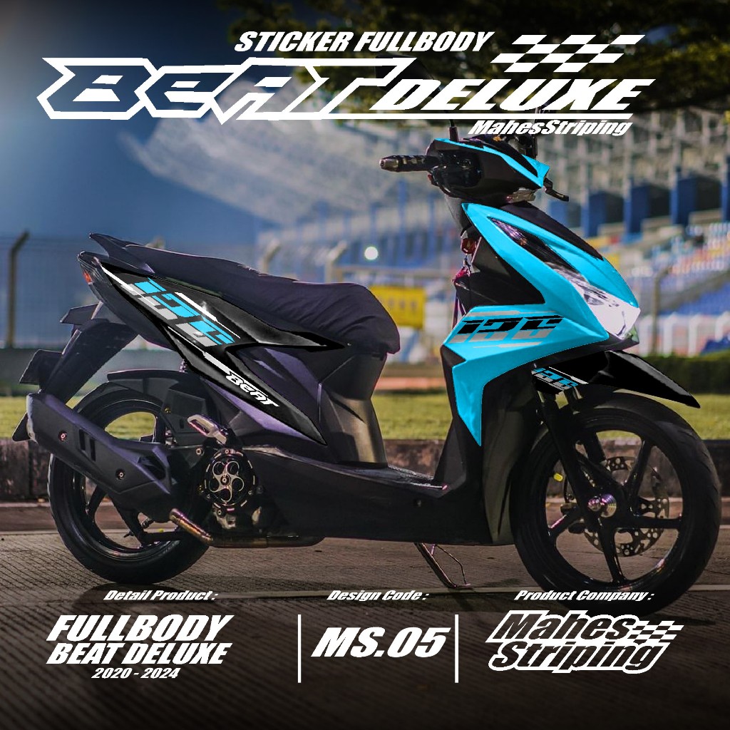 Decal Stiker Honda Beat Deluxe Beat Street Full Body 2020 2021 2022 2023 Terbaru Kode MS.05 - Sticke
