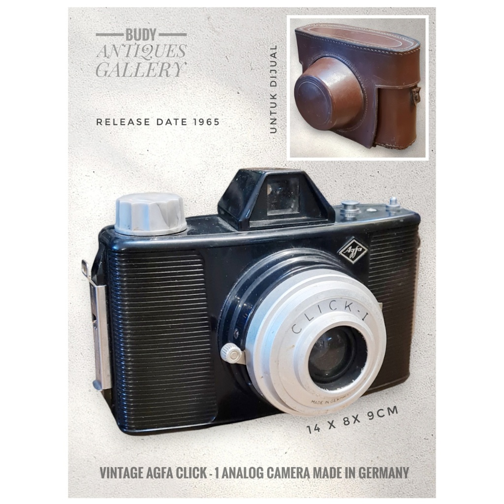 Kamera Analog AGFA CLICK - 1 Buatan Jerman 1965