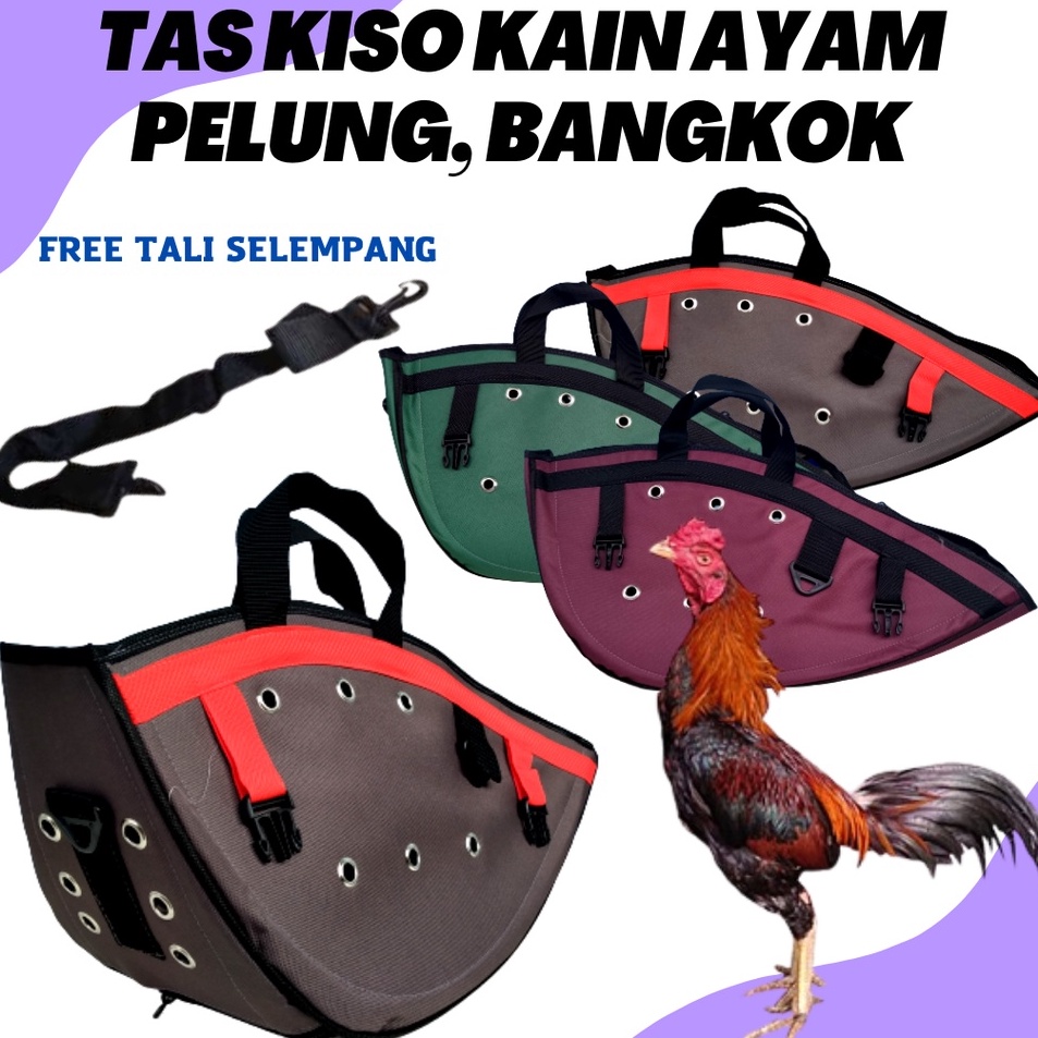 Top Product  KISO KAIN AYAM ADUAN BANGKOK PELUNG UKURAN BESAR BAHAN TAHAN AIR BISA DI SELEMPANG DAN 