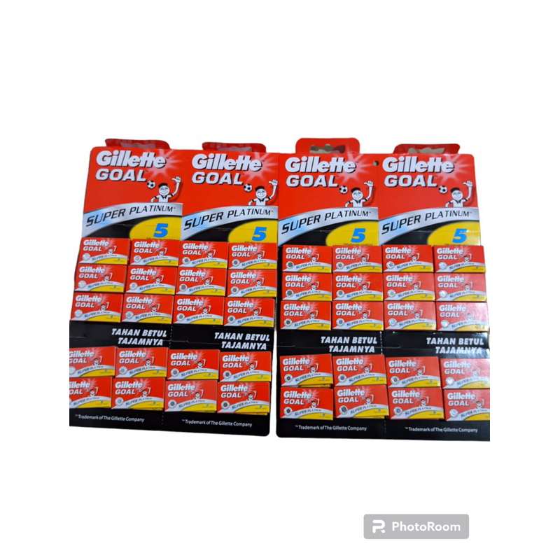 Silet Cukur Gillette Goal Super Platinum Original