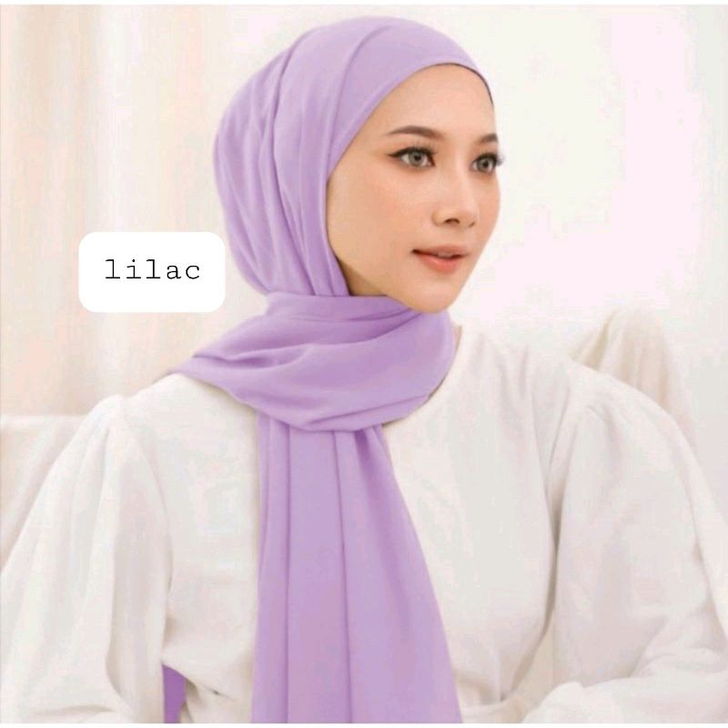 Penawaran Terbatas Hijab Pashmina Inner Ciput 2in1/Pashmina Inner Ceruty Babydol/Pashmina
