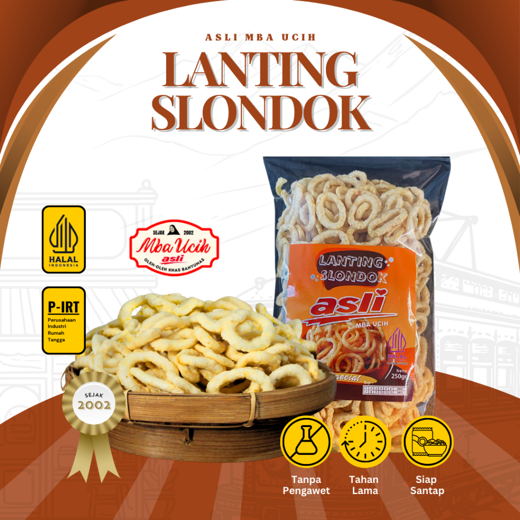 

Lanting Slondok Asli Mba Ucih Oleh Oleh Khas Banyumas