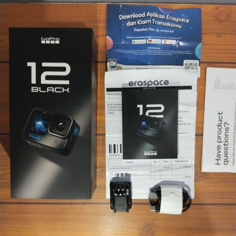 GoPro Hero 12 Black Standard Action Camera - Bekas Garansi Resmi