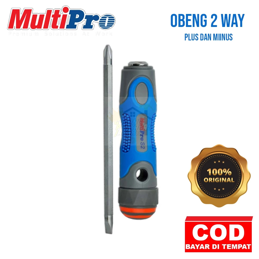 MULTIPRO 2 Way Screwdriver / Obeng bolak balik / Obeng Multipro / Obeng Bolak - Balik Multipro Origi