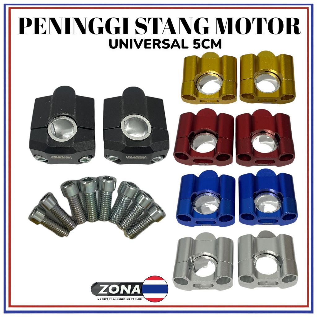 Peninggi stang motor raiser riser peninggi stang baut ninja vixion nmax pcx crb tiger dll