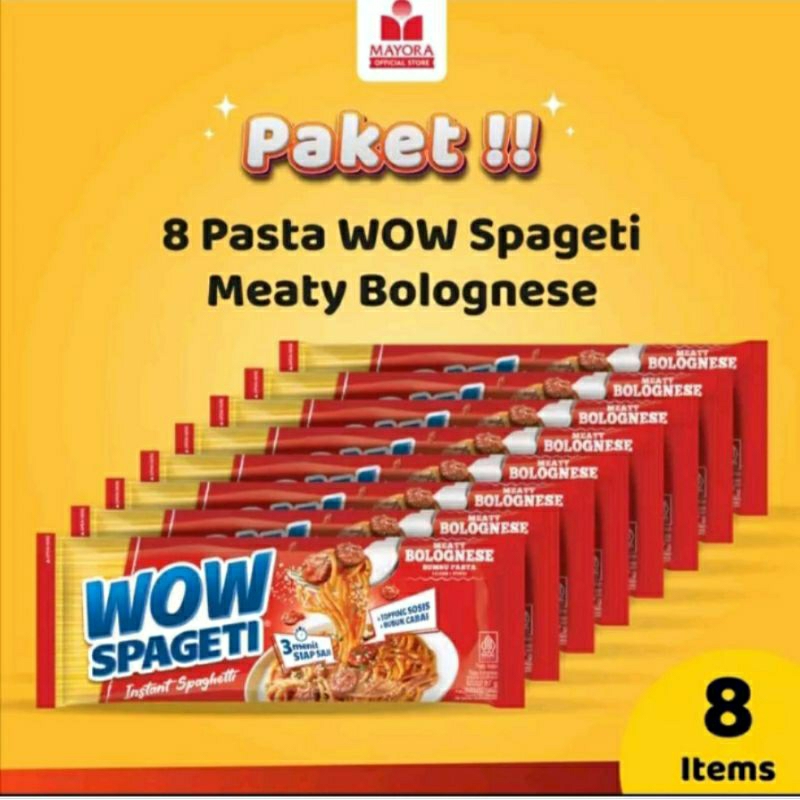 

WOW Spageti PAKET ISI 8 Bolognese