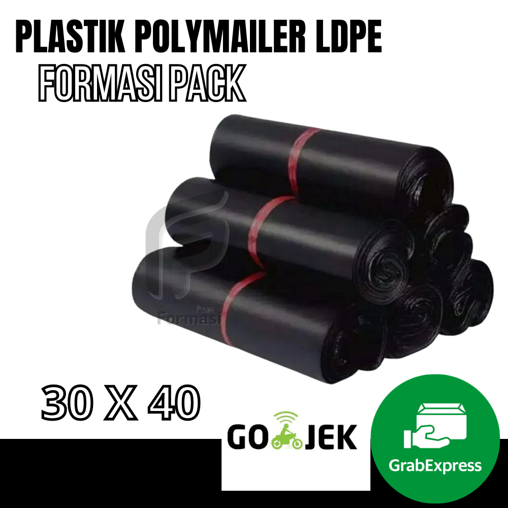 

PLASTIK POLYMAILER HITAM PREMIUM/GRADE A 30X40CM Packing LDPE HITAM GLOSSY ISI 100PCS, TERDAPAT LEM PEREKAT, TIDAK MUDAH SOBEK, LEBIH TEBAL.