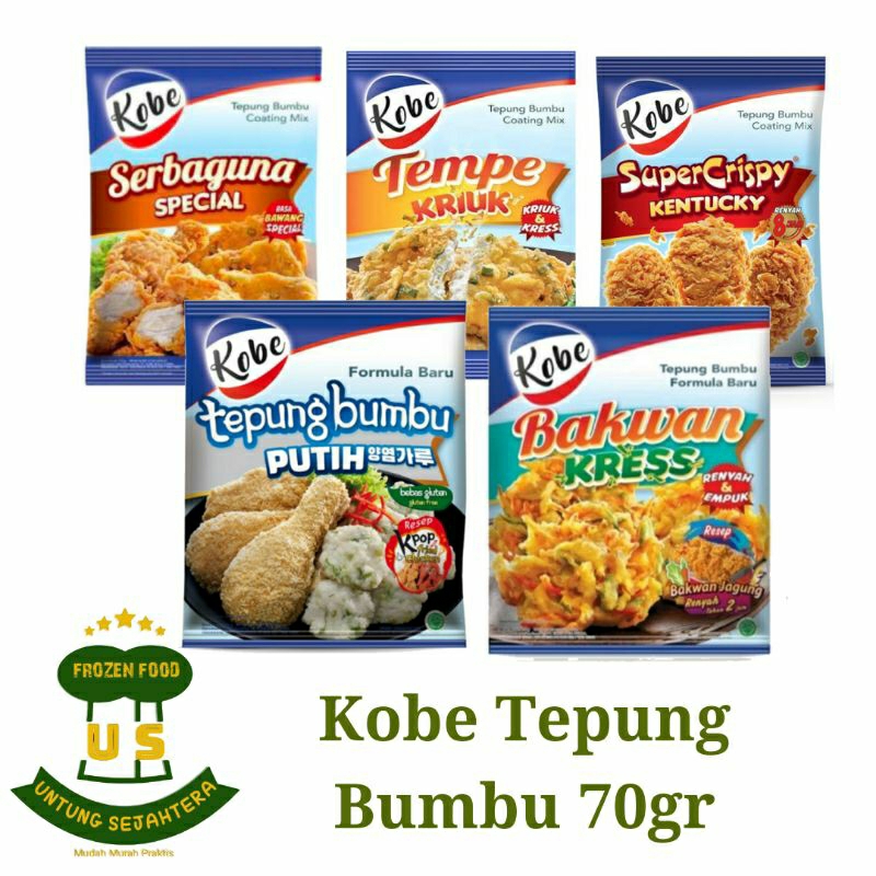 

Kobe tepung bumbu 70gr Kobe tepung bumbu serbaguna tepung kobe crispy kobe tepung spesial tepung putih kobe serbaguna tepung Kobe tepung kentucky Tepung bakwan Tepung kriuk Tepung bumbu Kobe Tepung bumbu putih kobe tepung bumbu serba guna