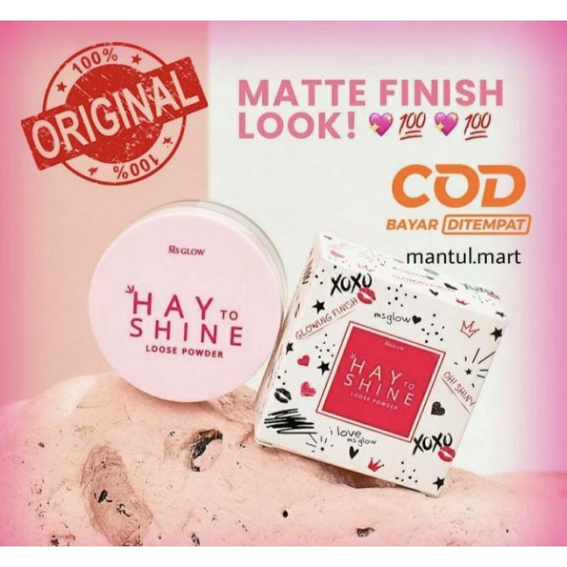 MS GLOW - LOOSE POWDER MS GLOW ORI IVORY , OILY MATE (anti sebum) , NATURAL Ms glow loose powder Ori