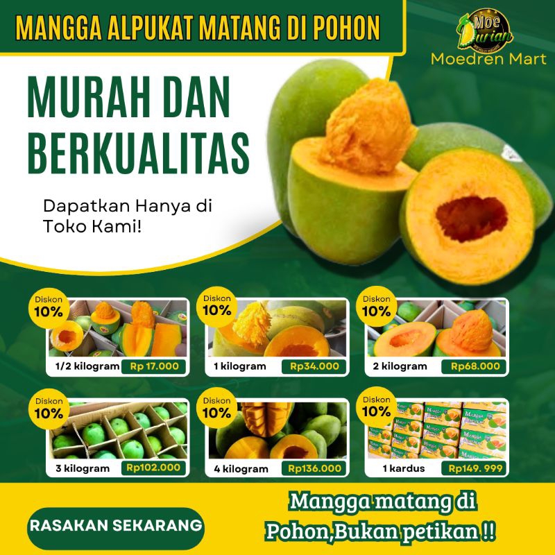 

Mangga Harum Manis/ Alpukat 900-1 kg