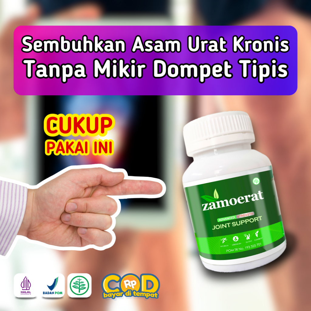 

Zamoerat Original isi 60 Kapsul Zamoerat untuk asam urat Persendian dan syaraf kejepit