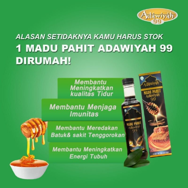 

Madu Hitam | Madu Pahit Adawiyah 99 Membantu Mengatasi Diabetes Original 100%