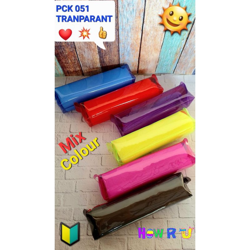 

12 Pcs Pencil case bahan impor model lontong