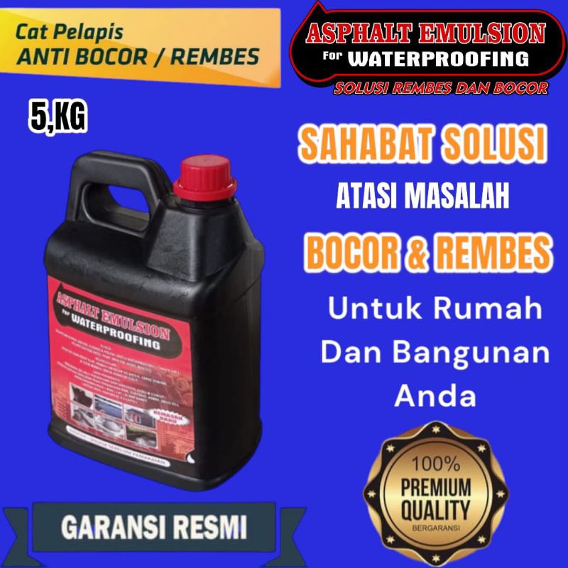 Aspal Cair Cat  Pelapis Anti Bocor 5,kg