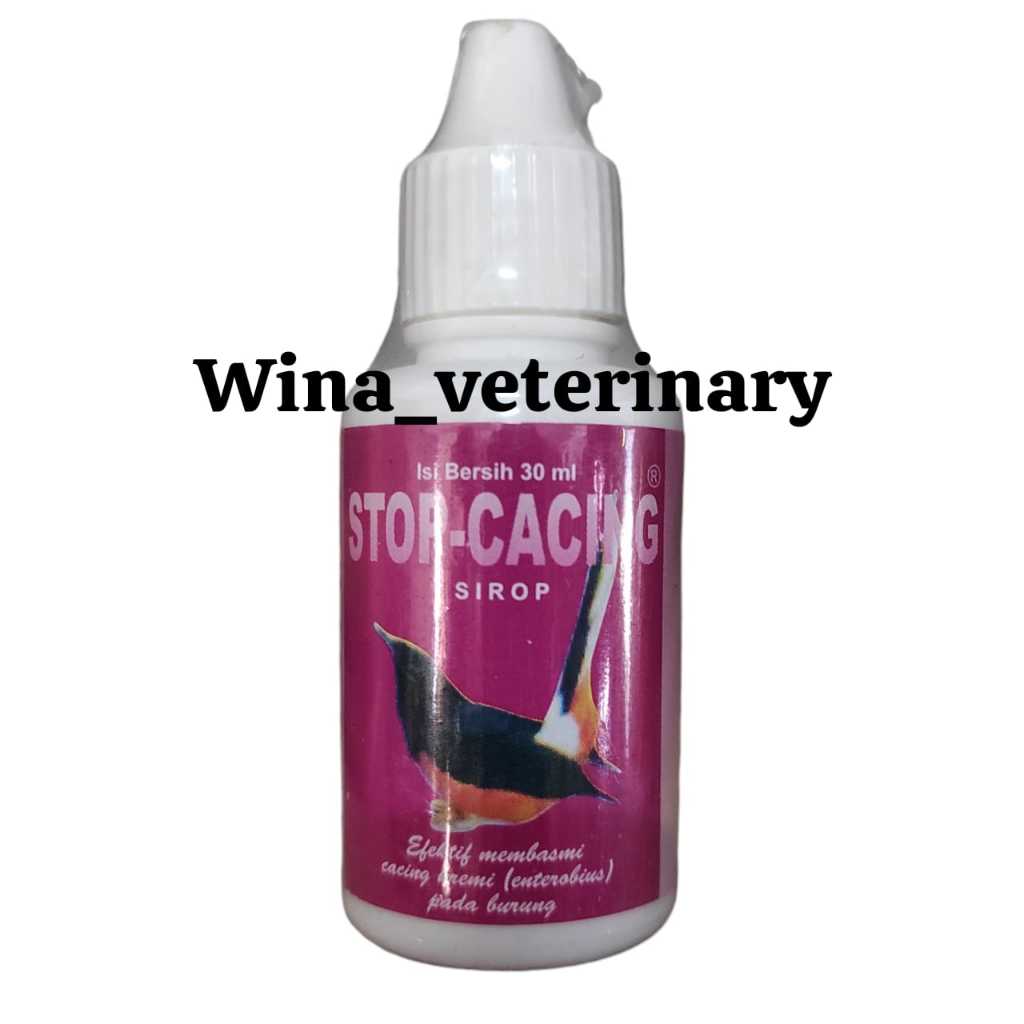 STOP CACING 30ML - Obat Cacing Untuk Burung Murai Obat Cacing Burung Kacer Obat Cacing Burung Perkut