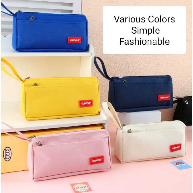 

AMAZING PENCIL CASE Tempat Kotak Alat Tulis Make up Simple Serba Guna Pouch Bag Kapasitas Besar
