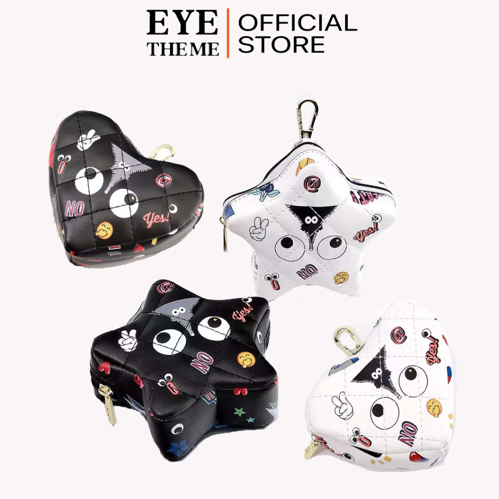 EYE THEME ~ Charm Bag Love Star Eye Theme Printed Charm Bag 9454-465