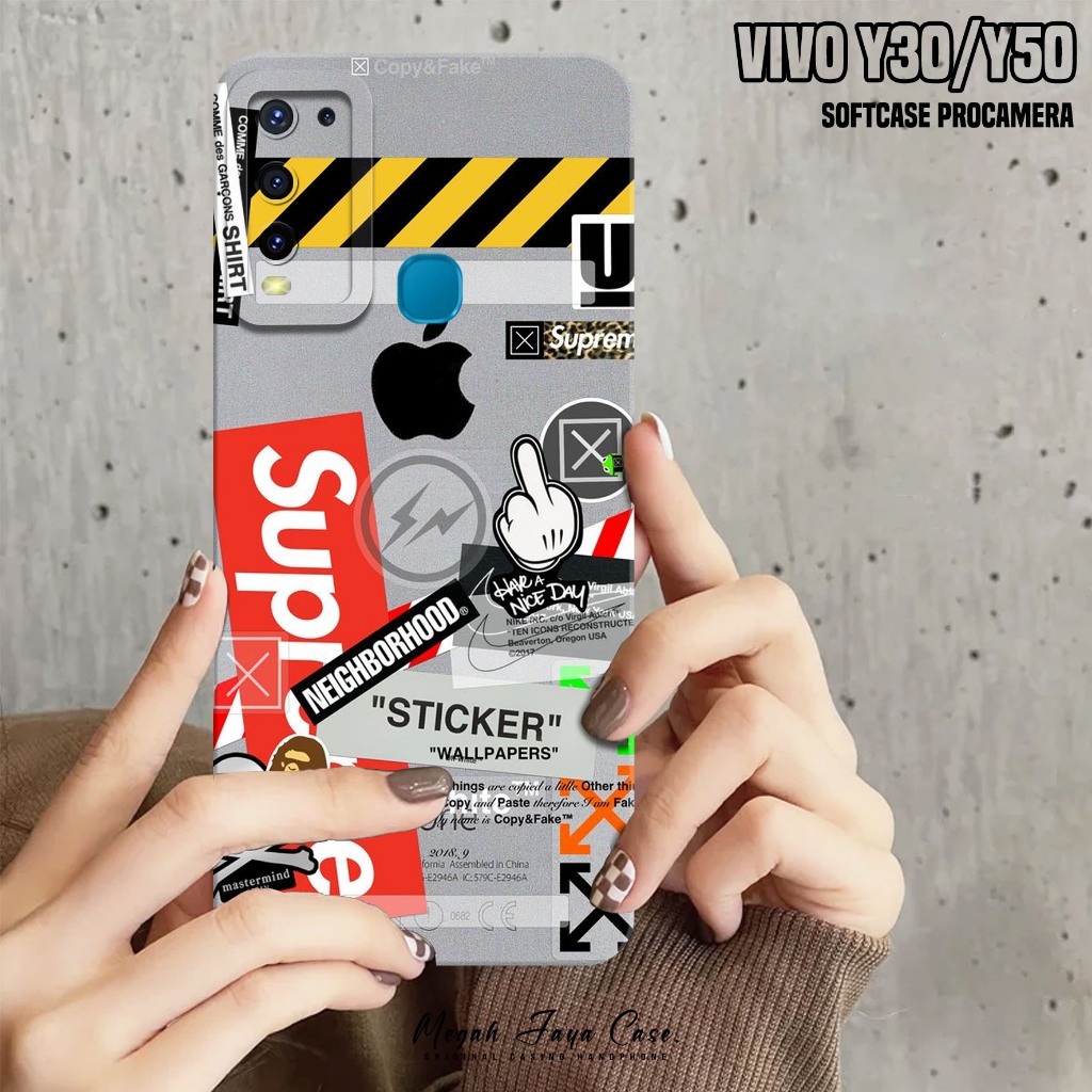 Casing Hp VIVO Y30/Y50 - Case Hp VIVO Y50/Y30 Motif BA - Mika Hp - Cover Hp - Softcase Hp VIVO Y50 -