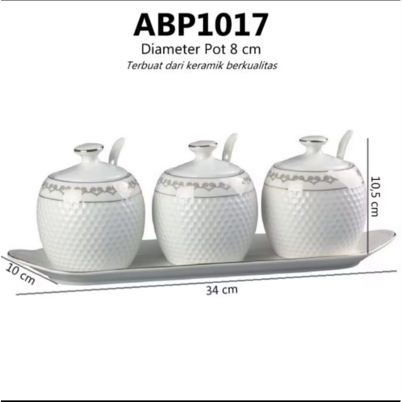 Capodimonte tempat bumbu/sambel keramik Nampan keramik