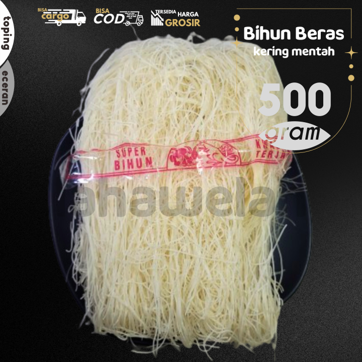 

Bihun Beras Kering 500g untuk Bakso, Tumis, Kroket ataupun Keripik by Lahawelah