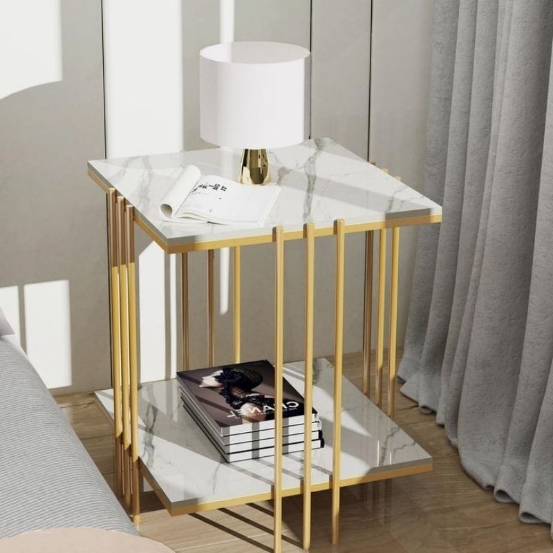 Meja samping sofa meja sudut minimalis modern