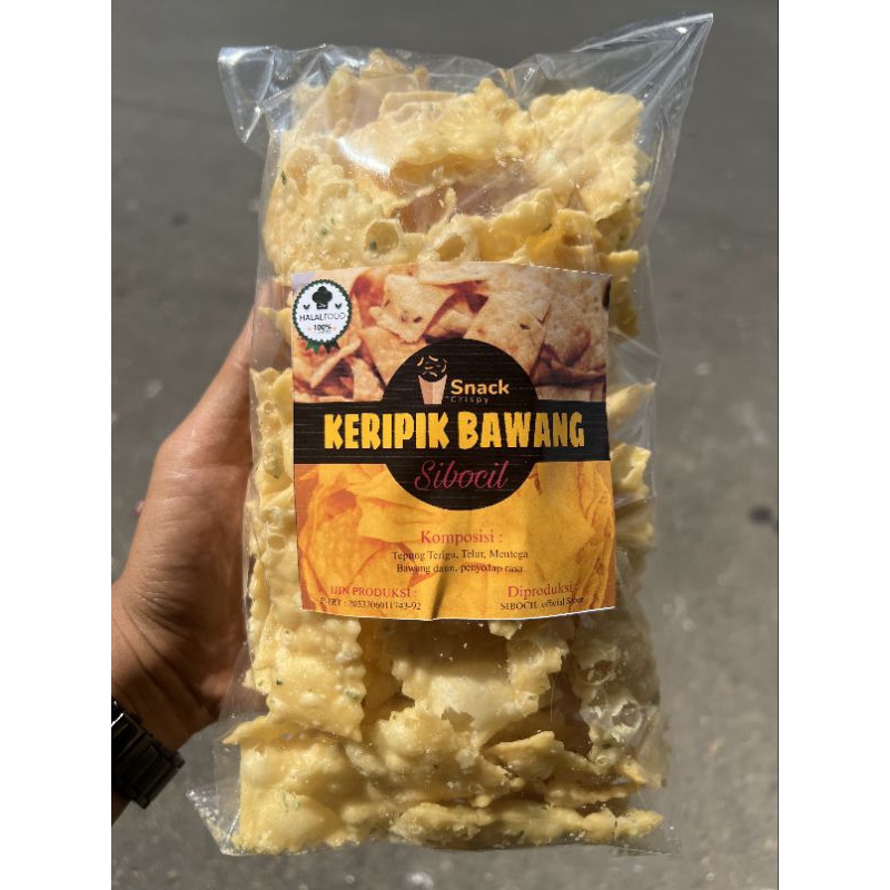 

KERIPIK BAWANG 500Gr pangsit Keripik Pangsit Bawang cemilan jajanan viral khas tasikmalaya