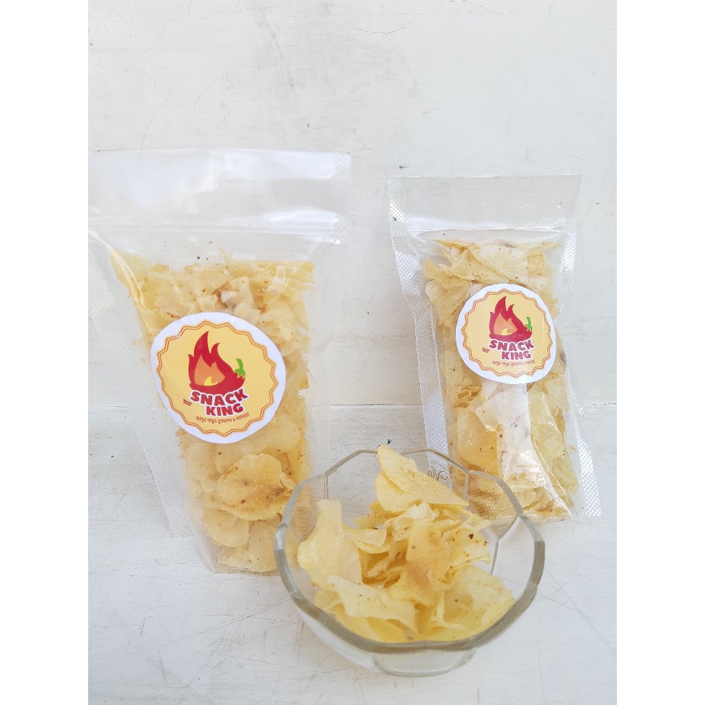 

Snack King - Paket Hemat 2 Pcs Cemilan Keripik Singkong Original Asin