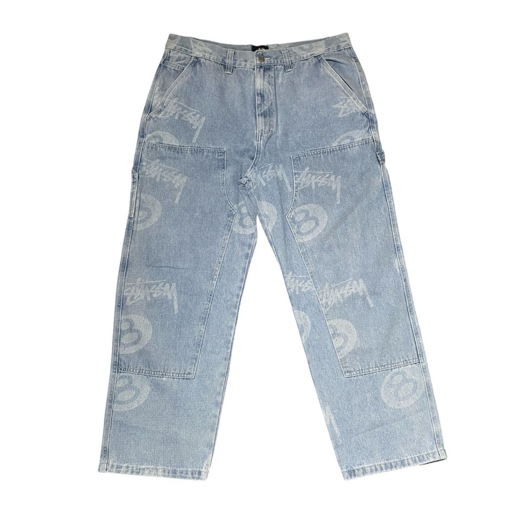 STUSSY STOCK 8BALL CARPENTER JEAN - LIGHT DENIM