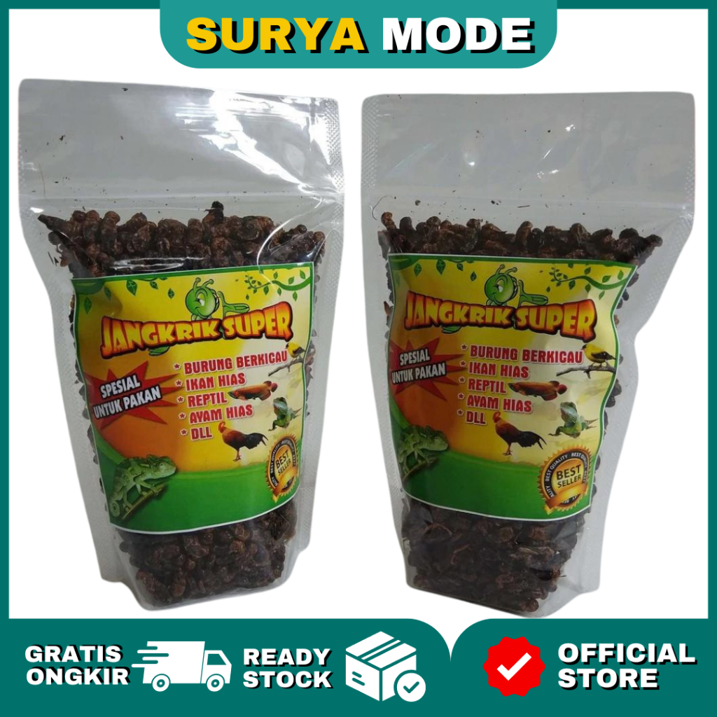 Jangkrik Kering Untuk Pakan Burung 50 Gram